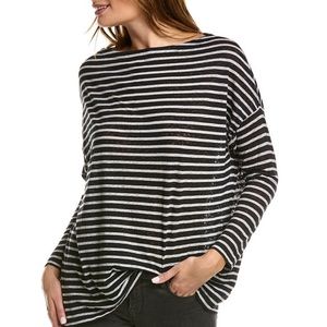 AllSaints Rita Long Sleeve Strip Top